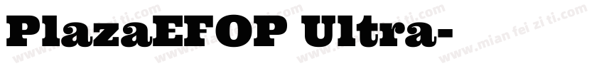 PlazaEFOP Ultra字体转换